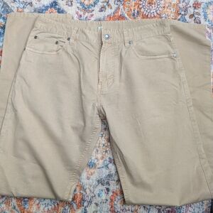 Men's Faconnable Tan Pants, Size 34 x 33